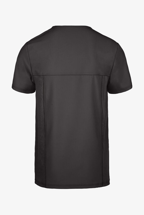 Camisa m&eacute;dica Cherokee Infinity con 2 bolsillos y paneles laterales de tejido para hombre  - Pewter - 3