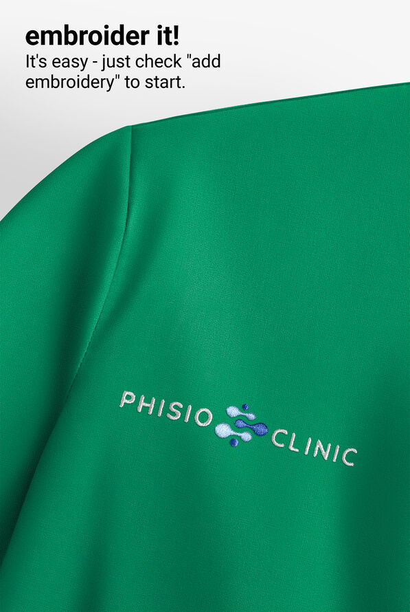 Infinity Pursuit Women's 2-Pocket STRETCH V-Neck Scrub Top - Retro Green - 3