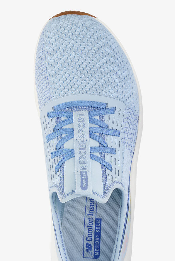 New Balance Women's DynaSoft Nergize Sport v2 Light Chrome Blue Athletic Lace Up Nursing Shoes - null - 2