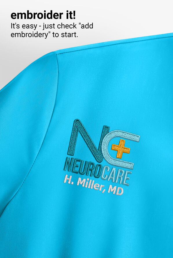 Blusa m&eacute;dica Movement by Butter-Soft con cremallera y 6 bolsillos para mujer - Turquoise - 5