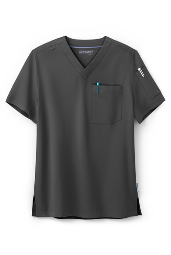 Camisa m&eacute;dica MOVEMENT by Butter-Soft Altair STRETCH con cuello en V y 2 bolsillos para hombre