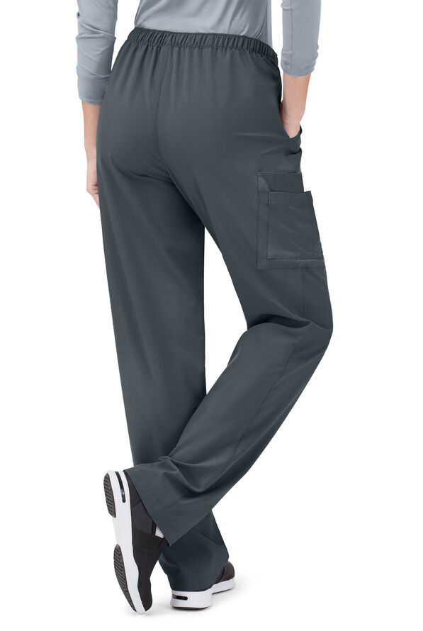 Tafford Active STRETCH Morgan Unisex 5-Pocket Drawstring Scrub Pants - Pewter - 2