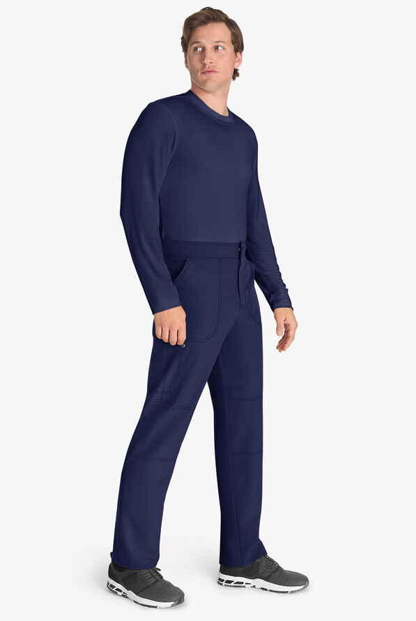 Dickies EDS NXT Men's 4-Pocket STRETCH Snap Fly Front Cargo Utilitarian Scrub Pants - Navy - 4