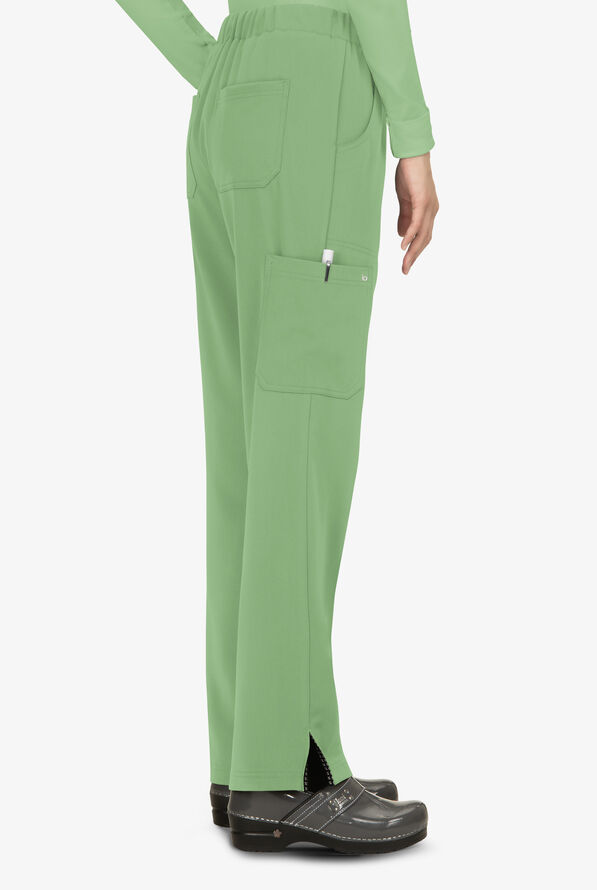 Pantal&oacute;n m&eacute;dico koi Next Gen Everyday Hero STRETCH estilo cargo con cord&oacute;n y 5 bolsillos para mujer - Pistachio - 2