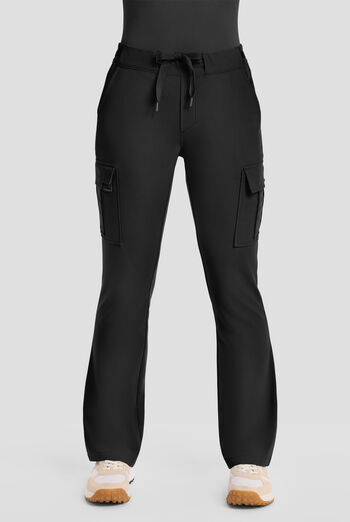 Healing Hands Quest Blair Women's 6-Pocket STRETCH Flare Leg Drawstring Cargo Scrub Pants