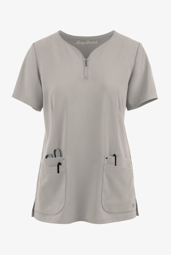 Easy STRETCH Arianna Women's 4-Pocket Curved Neck Scrub Top