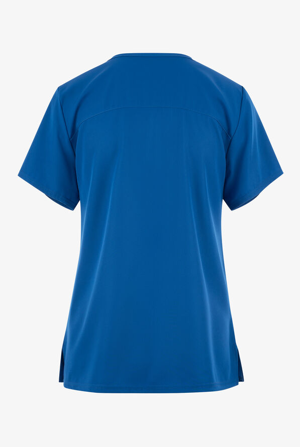 FUNSCRUBS Garfield Chill Vibes Women's 2-Pocket STRETCH V-Neck Print Scrub Top - null - 2