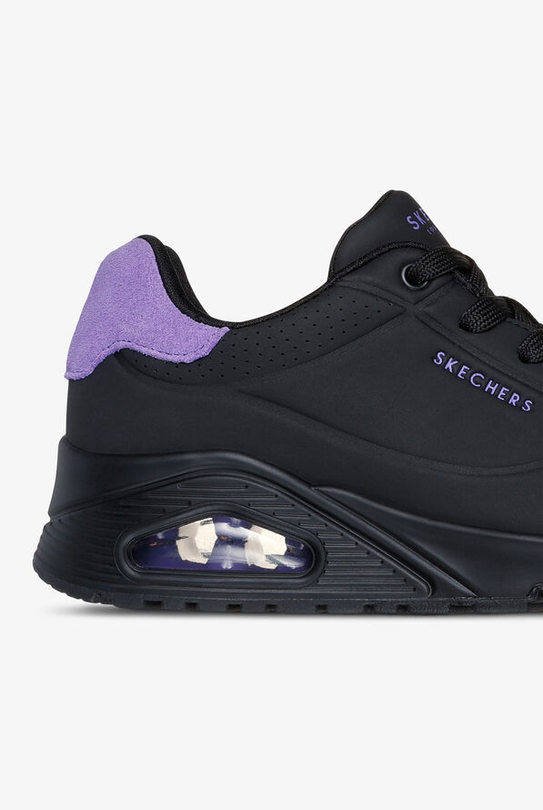 Skechers Street UNO - Pop Back Black Athletic Lace Up Nursing Shoes - null - 4