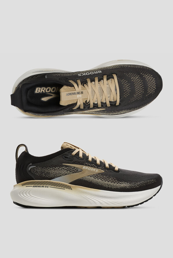 Brooks Men's Adrenaline GTS 25 Phantom/Starfish/Coconut Athletic Lace Up Shoes - null - 1