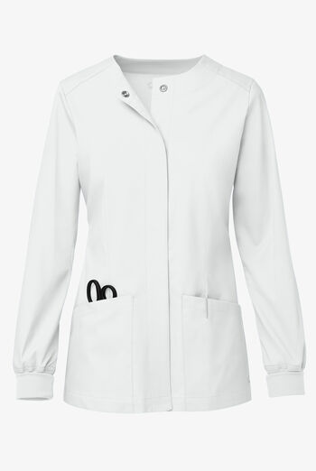 Butter-Soft STRETCH Women's 2-Pocket Long Sleeve Snap Front Scrub Jacket