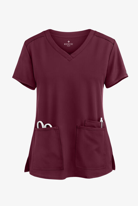 Med Couture Insight Women's 3-Pocket V-Neck Scrub Top