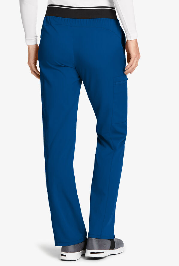 Grey's Anatomy by Barco Spandex STRETCH Kim Women's 3-Pocket Cargo Scrub Pants - Royal - 2