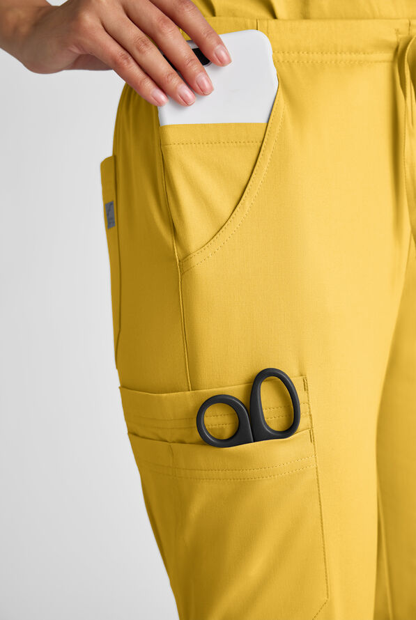 Butter-soft STRETCH Women's Scrub Set - Warm Sun - 3