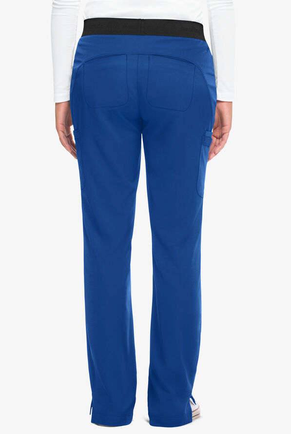 HH Works by Healing Hands Rachel Women's 7-Pocket STRETCH Elastic Waist Scrub Pants - Royal - 2