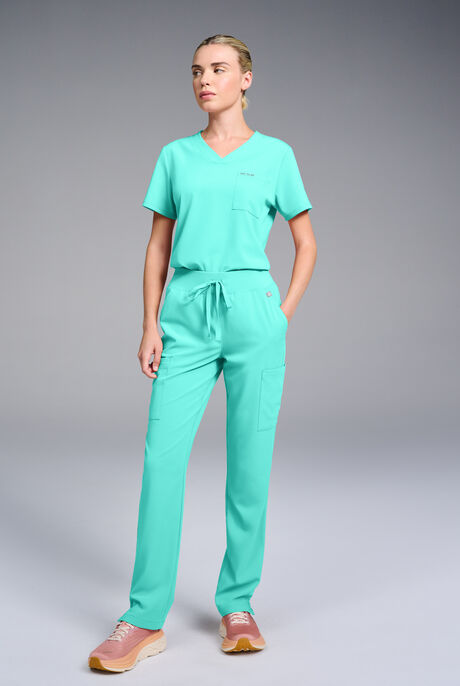 Hypothesis Women's Base V-Neck Tuck-In Scrub Top