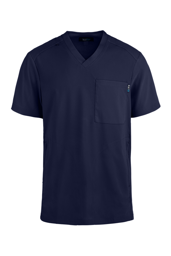 koi Lite Men's Force VNeck Scrub Top, Mens Scrub Tops
