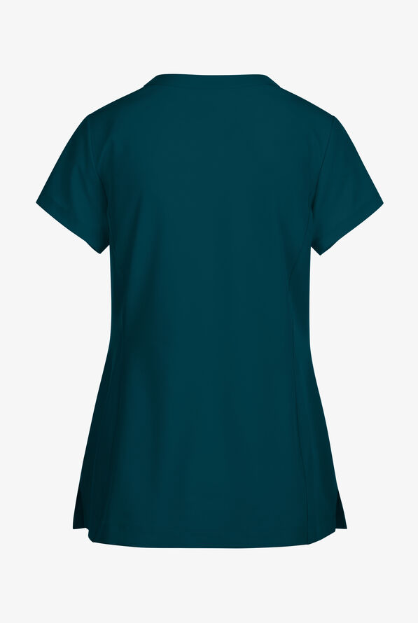 Blusa médica Skechers by Barco Coast STRETCH con tapeta en el cuello en V y 2 bolsillos para mujer - Bahama Blue - 2