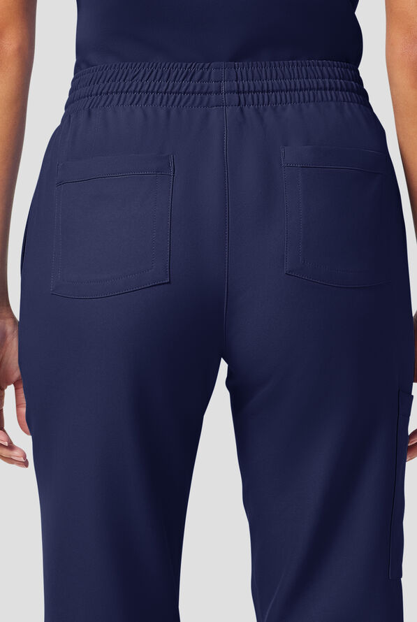 Cherokee Workwear Originals Ultra Women's 5-Pocket Drawstring Jogger Scrub Pants - Navy - 4