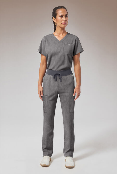 Hypothesis Women's Base 7-Pocket Straight Leg Cargo Scrub Pant