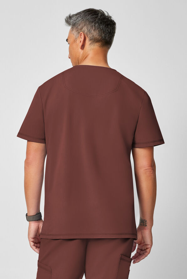 Dickies Forge Men's 3-Pocket V-Neck Scrub Top - Terrain - 4
