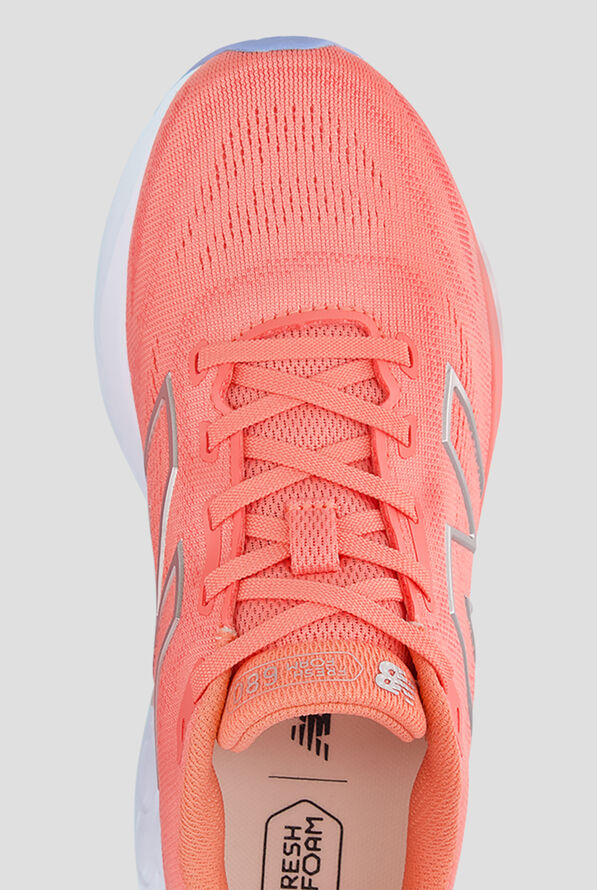 New Balance Women's Fresh Foam 680 Sunfade Red Drift Red Silver Metal Athletic Lace Up Shoes - null - 2
