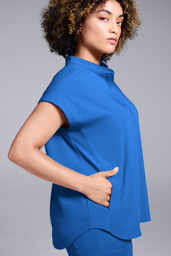 Conjunto de uniforme m&eacute;dico Hypothesis estilo jogger con mangas dolm&aacute;n para mujer - Royal - 4