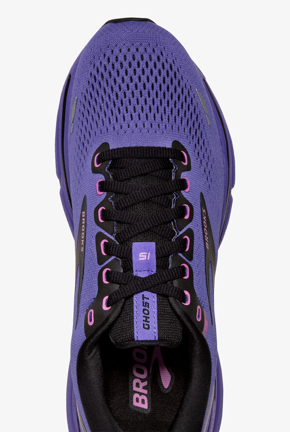 Brooks Women's Ghost 15 Purple/Pink/Black Athletic Lace Up Nursing Shoes - null - 2