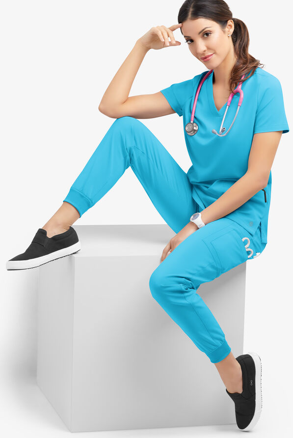 Easy STRETCH Women's Joggers Petite Scrub Pant, Short Scrub Pants