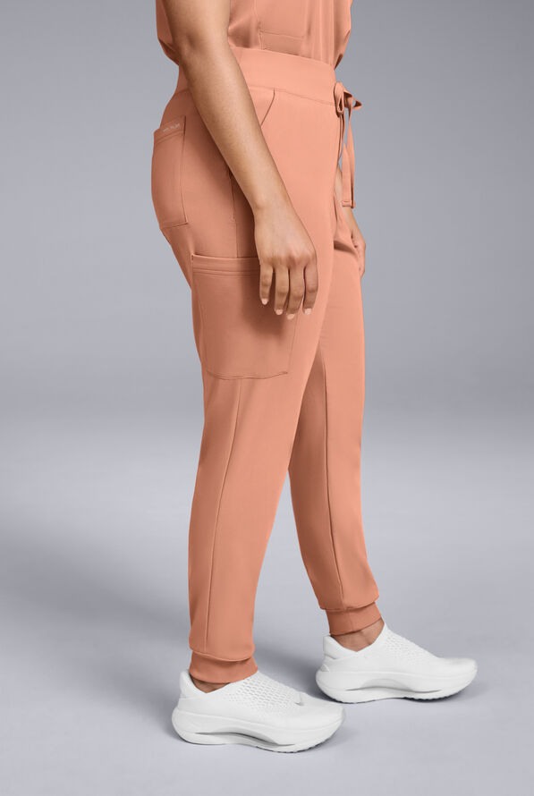 Hypothesis Women's Base 6-Pocket Jogger Scrub Pant - Earth - 4