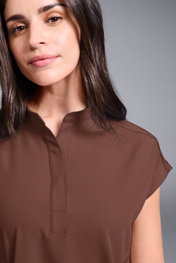 Blusa m&eacute;dica Hypothesis Meta de talla holgada con mangas dolm&aacute;n para mujer - Bitter Chocolate - 5