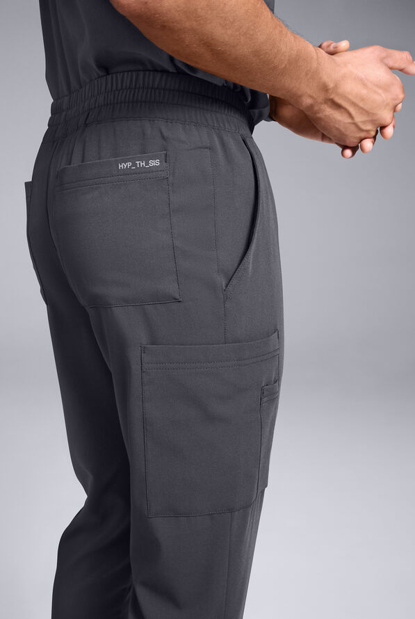 Pantalón médico Hypothesis S-R Shift Ready estilo jogger con 8 bolsillos para hombre - Pewter - 5