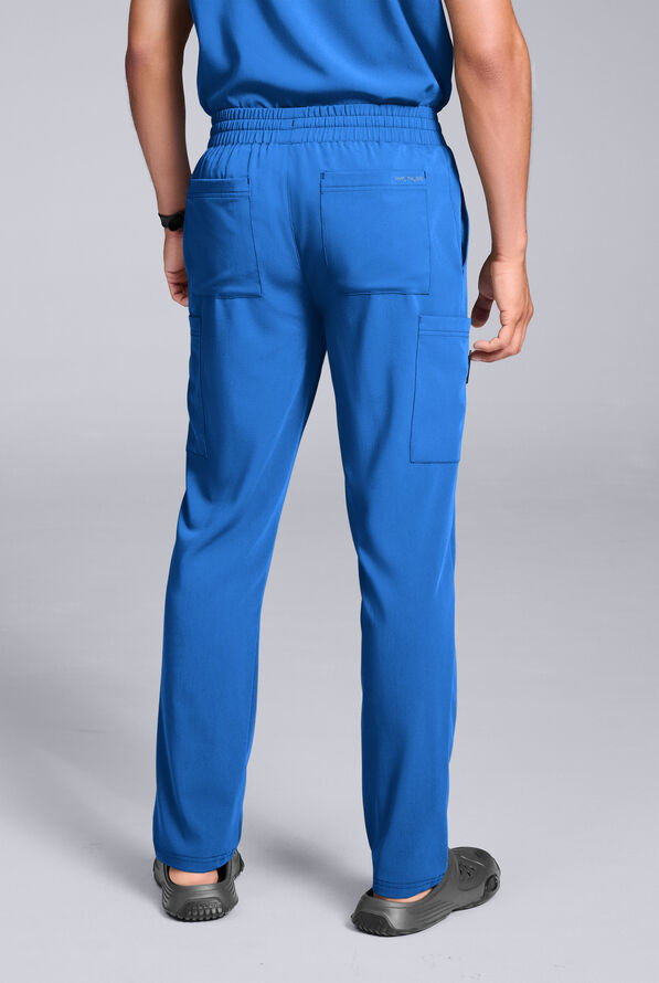 Pantal&oacute;n m&eacute;dico Hypothesis S-R Shift Ready estilo cargo con piernas rectas y 8 bolsillos para hombre - Royal - 3