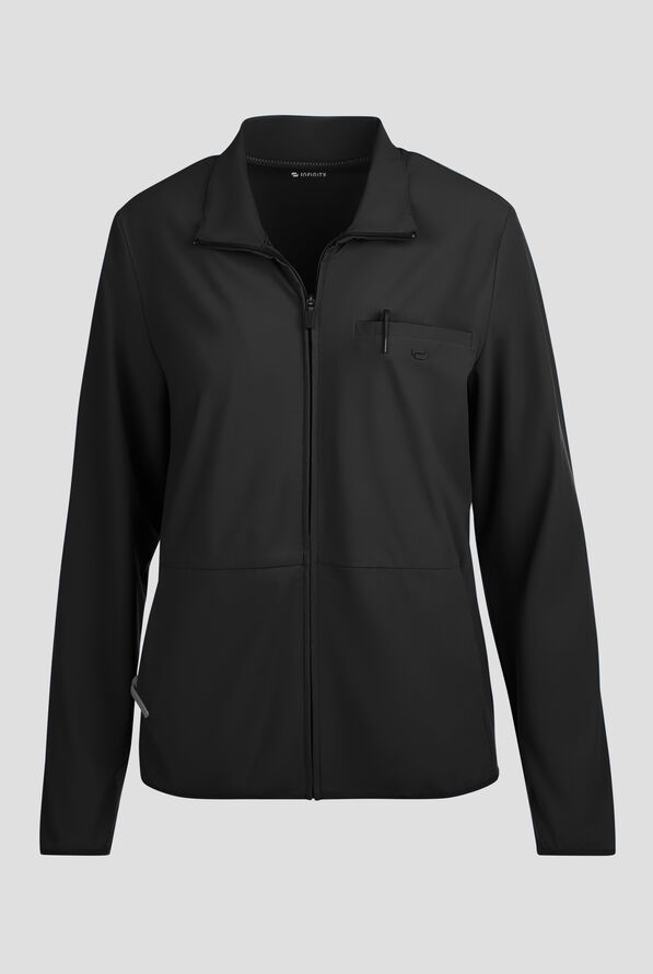 Chaqueta m&eacute;dica abrigada Infinity PURSUIT STRETCH con cremallera y 3 bolsillos para mujer - Black - 1
