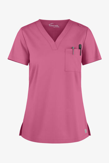 Blusa m&eacute;dica Butter-Soft STRETCH con cuello en V y 2 bolsillos para mujer