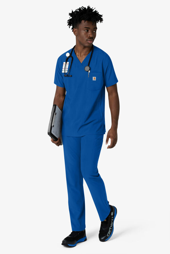 Carhartt Cross-Flex Men's 8-Pocket STRETCH Utility Cargo Scrub Pants - Royal - 5