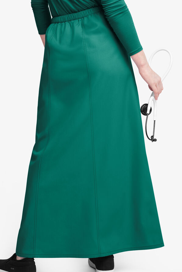 Falda m&eacute;dica estilo acampanada Butter-Soft Originals al tobillo con 4 bolsillos para mujer - Hunter - 3