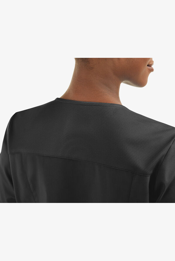 Blusa m&eacute;dica Cherokee Workwear Professionals Active con cuello en V y 4 bolsillos para mujer Exclusiva de UA - Black - 5