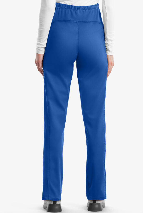Cherokee Workwear Revolution Women's 3-Pocket STRETCH Maternity Scrub Pants - Royal - 2