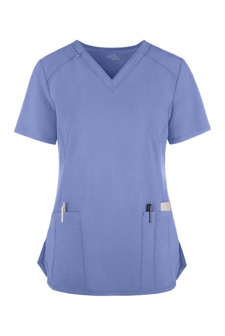 Infinity Women's 2-Pocket STRETCH V-Neck Scrub Top