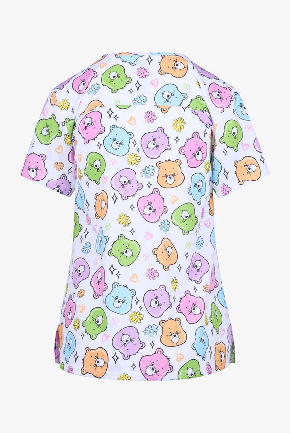 Care Bears by Funscrubs Women's 2-Pocket STRETCH V-Neck Print Scrub Top - null - 2