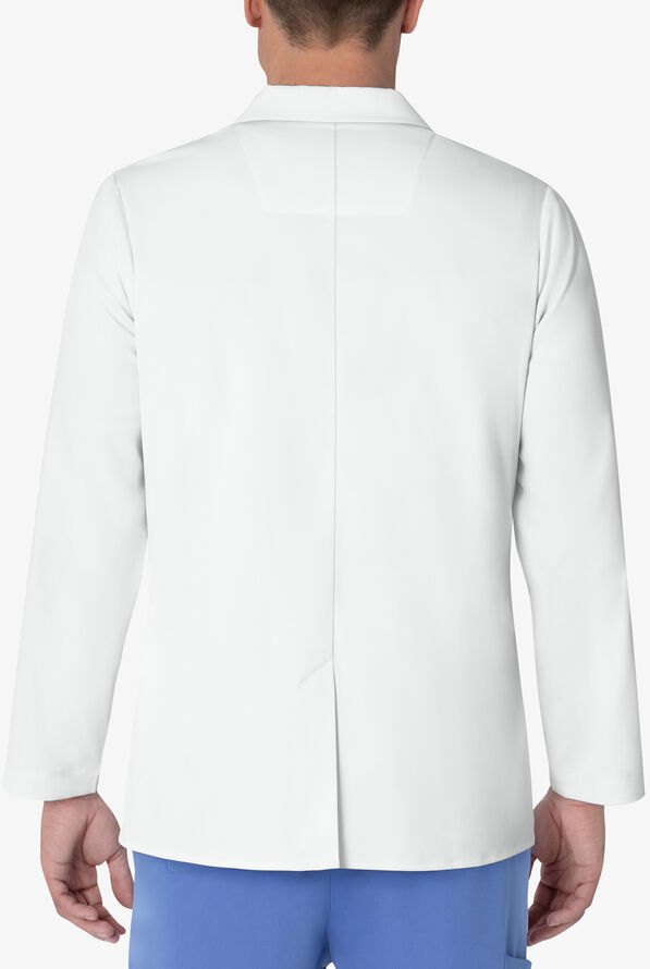 Healing Hands White Coat Minimalist Men's 30 ½" 5-Pocket STRETCH Lab Coat - White - 3