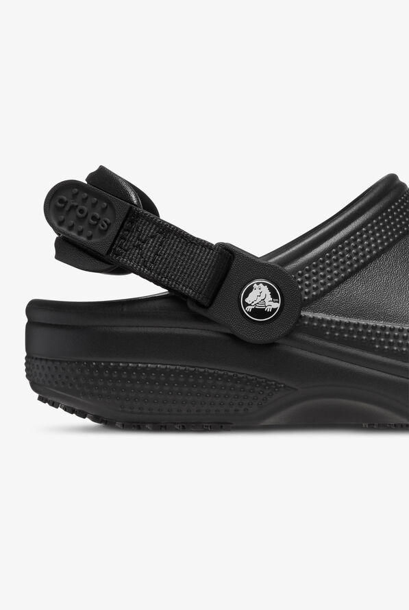 Crocs Unisex Classic Work Black Clogs - Black - 4