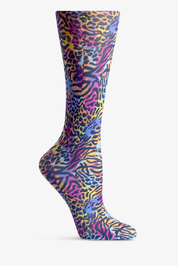 Cutieful Neon Animal Mix Women's 10-18 mmHg Light Compression Socks - null - 1