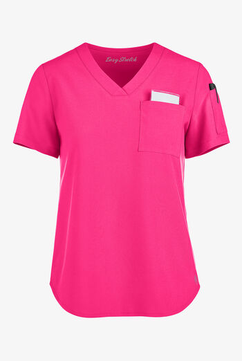 Blusa médica Easy STRETCH Chloe con cuello en V y 3 bolsillos para mujer