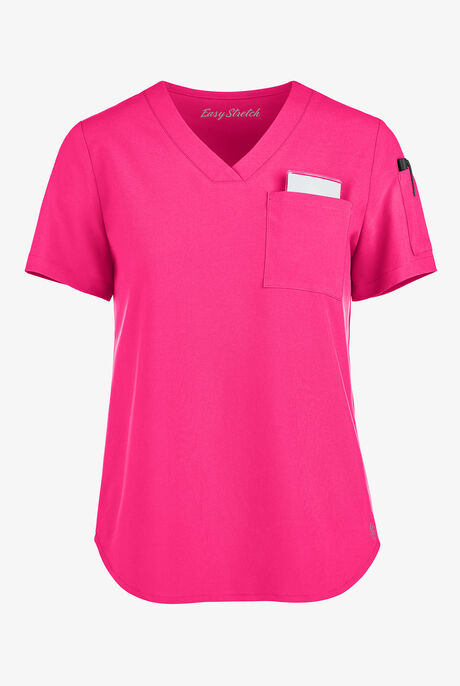 Easy STRETCH Chloe Women's 3-Pocket V-Neck Tuck-In Scrub Top