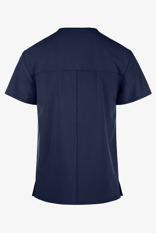 Dickies EDS Essentials Men's 1-Pocket STRETCH V-Neck Scrub Top - Navy - 3