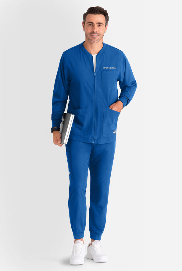 Skechers by Barco Structure Men's 3-Pocket STRETCH Cargo Jogger Scrub Pants - Short - Royal - 5