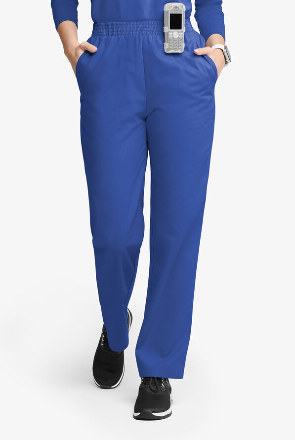 Butter-Soft Originals Women's 2-Pocket High Waisted Straight Leg Scrub Pants - Galaxy - 1