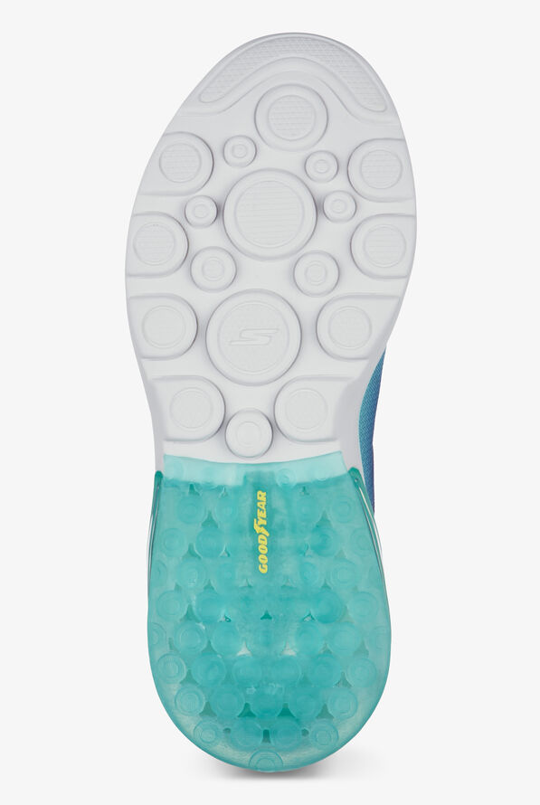 Skechers Performance Women's Go Walk Air 2.0 Quick Breeze Blue/Turquoise Athletic Lace Up Nursing Sh - null - 6