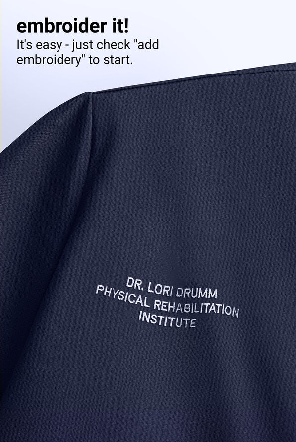 Blusa m&eacute;dica Infinity PURSUIT STRETCH con mangas dolm&aacute;n y 1 bolsillo para mujer - Navy - 5